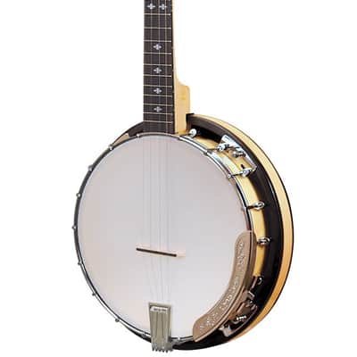 Gold Tone CC-Plectrum Cripple Creek Plectrum Banjo Natural Left-Handed w/ Bag image 1