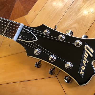 1960s Univox 335 Semi-Hollow Body Vintage 3 Tone Burst Electric Guitar MIJ Padded Case image 10