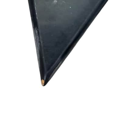 Custom Black Red Guitar Warlock Style Body, String Through Bridge image 6