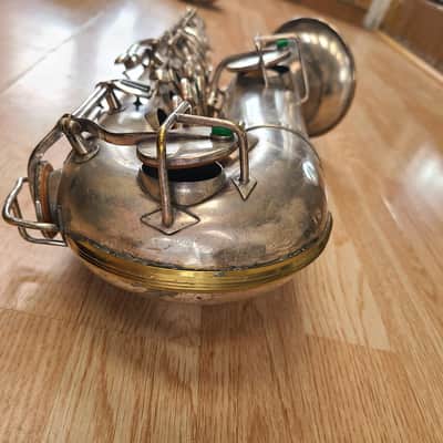 Buesher True Tone Low Pitch Tenor Vintage 1920's - Silver image 6