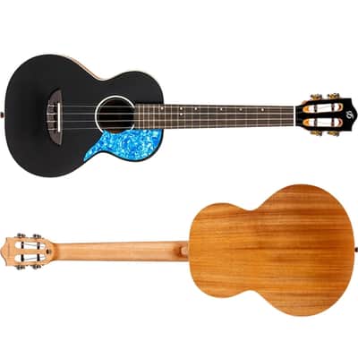 Flight IRIS TENOR BK Solid Spruce Top Okoume Neck 4-String Tenor Ukulele w/Padded Gig Bag image 2
