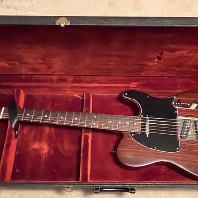 Vintage 1970’s Fender USA Mustang Guitar Case Black Exterior w Maroon Interior Fits Tele Strat image 21