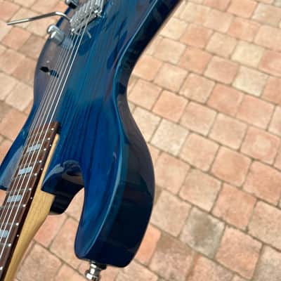 Line 6 Variax 700 - Transparent Blue finish on a carved ash body image 20
