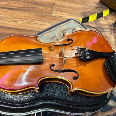 4/4 Violin A. R. Seidel Mittenwald Obb. Handmade Copy of Antonius Stradivarius- Made in 7/83 East Germany - Model V131G Registration No.H4441 image 3
