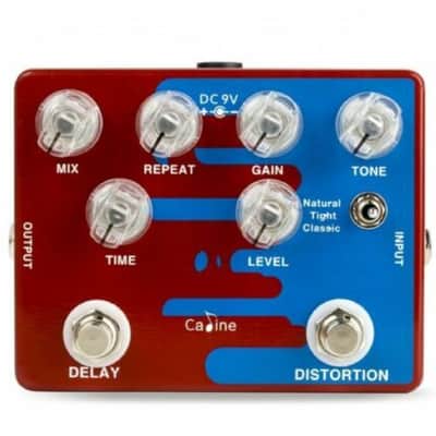 CALINE CP-68 Dual Delay & Distortion Combo Guitar effect Pedal image 1