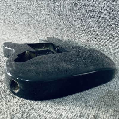 Black Left Handed Guitar Strat Style Basswood Body image 8