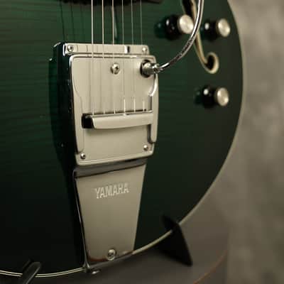 early 1970's Yamaha SA-50 Aruba Green with FLAME MAPLE top + back!!! image 7