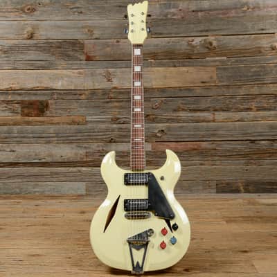Greco Hollow Body White Late 1960s image 4