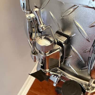 Tama LU1465 6.5x14" Lars Ulrich Signature Snare Drum - Diamond Plate Steel image 19