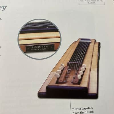 Burns Ormston Burns Prototype 8-String Lap Steel Guitar Jim Burns Personal Lap Steel 1959 image 9