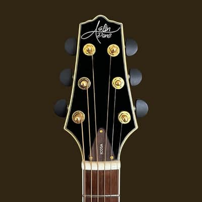Aslin Dane Icosa 6 String solid top thin line electric-acoustic guitar - Natural in High Gloss image 8