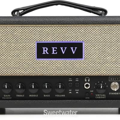 Revv D20 20-/4-watt Tube Head - Black Tolex (RevvD20Td2) image 2