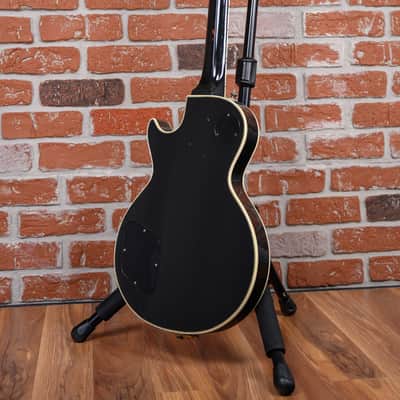 Gibson Les Paul Custom 3-Pickup with Bigsby Ebony 1960 w/Hardshell Case (Refin/Refret/Headstock Repair) image 8
