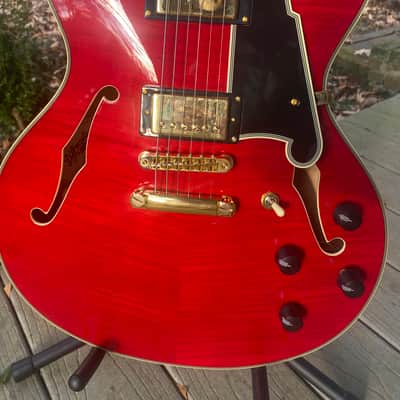 D'Angelico Excel DC Double Cutaway 2025 - Trans Cherry image 2