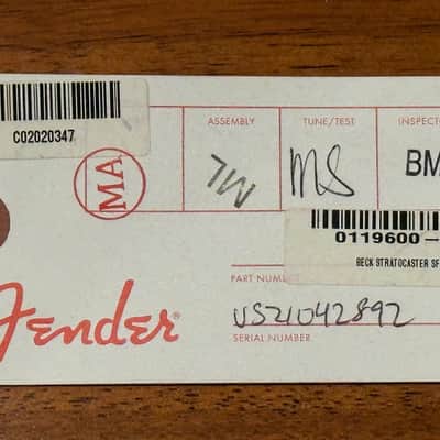 Fender Jeff Beck Artist Series Stratocaster 2022 Olympic White image 19