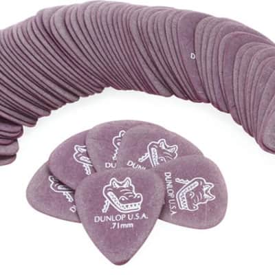 Dunlop 417R071 Gator Grip Guitar Picks - .71mm Purple (72-pack) image 2