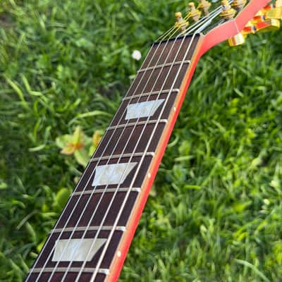 Gibson Les Paul Junior LPJ EMG upgrade gloss headstock upgrade left handed lefty image 17