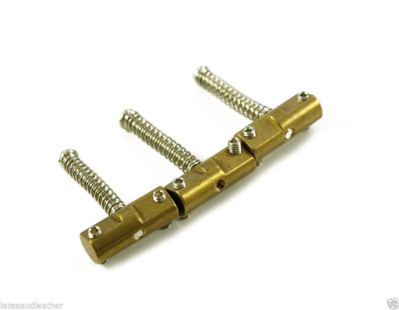 Wilkinson Compensated Tele Telecaster Bridge Saddles (BRASS) for Fender FITS US,MIM TCOMPBR image 1