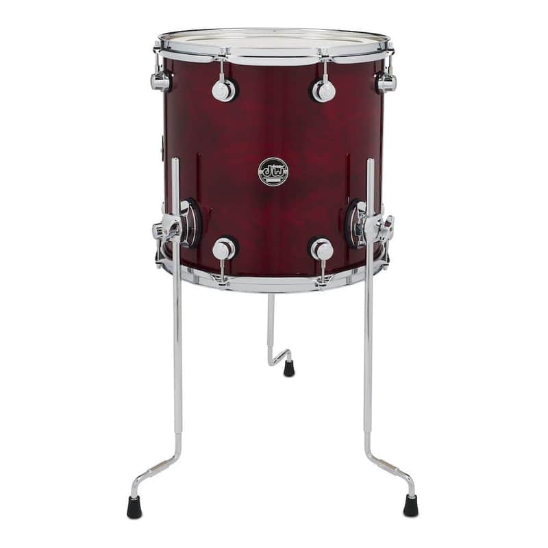 DW Performance Floor Tom 14x14 Cherry Stain image 1