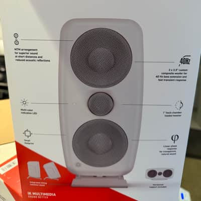 IK Multimedia iLoud MTM MkII Active Studio Monitor Pair with ARC System 2024 - Present - White image 6
