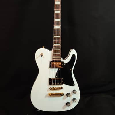 Back in Stock: The Iconic Olympic White Telecaster Deluxe with Double Humbuckers - Professionally Set Up for Unparalleled Sound" image 1