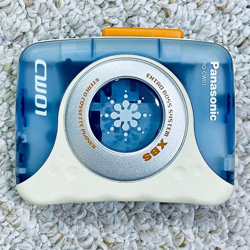 PANASONIC CW01 Walkman Cassette Player, Beautiful Sky Blue, NM Looking ! image 1