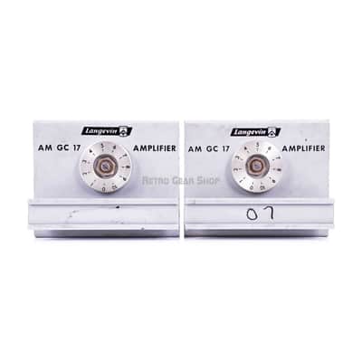 Langevin AM GC 17 Mic Preamp Modules Stereo Pair Vintage Rare AM17 PSU Serviced image 1