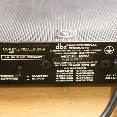 dbx 163X Over Easy Compressor / Limiter 2000's Half Rack image 8