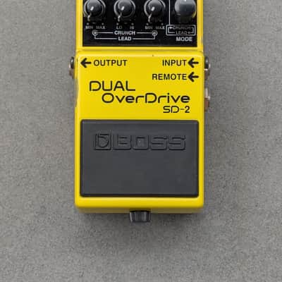 Boss SD-2 Dual OverDrive (Silver Label) 1993 - 1998 - Yellow image 1