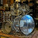 VINTAGE 1976 Ludwig Matching Serial Clear Vistalite Big Beat Outfit w/ Matching Serial Super Sensitive - 14x22, 8x12, 9x13, 16x16 + 5x14