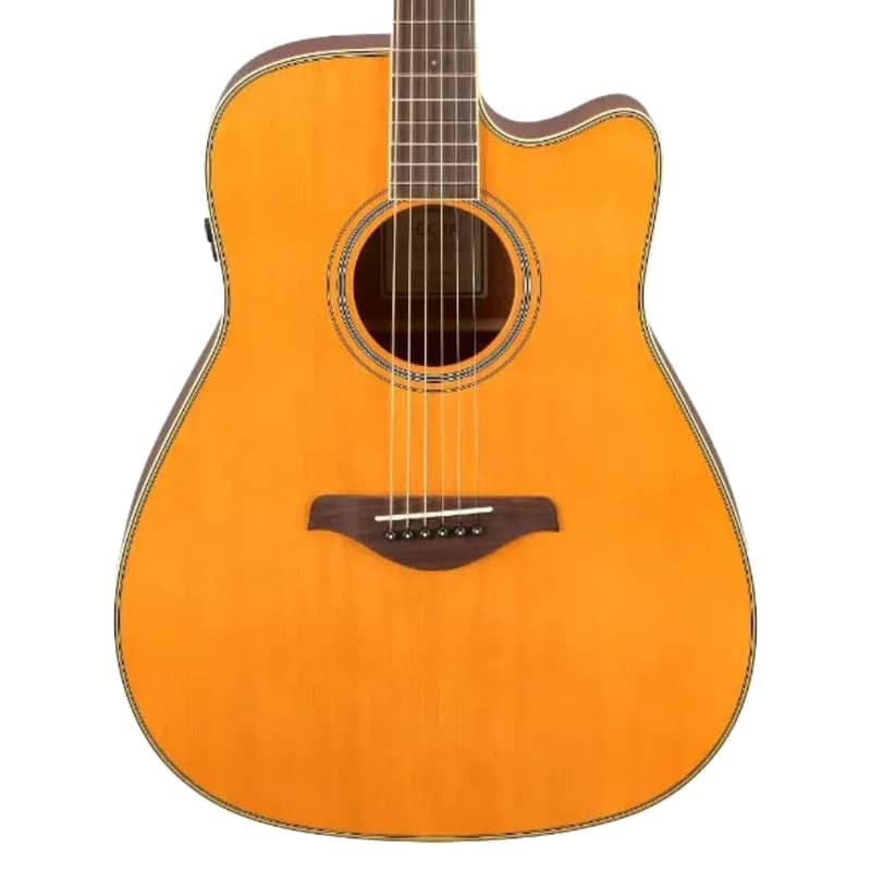 Yamaha FG-C-TA TransAcoustic Cutaway Acoustic-Electric Guitar - Vintage Tint image 1