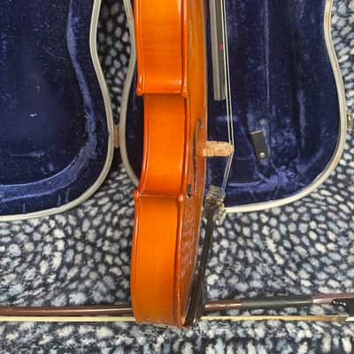 1992 Glaesel Shop Model V130 1/2 Half size violin outfit - a copy of the 1713 Antonius Stradivarius - made in romania image 6