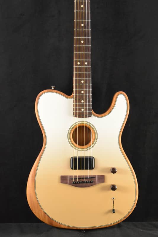 Mint Fender FINNEAS Signature Acoustasonic Player Telecaster with Bag Cappuccino Fade