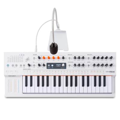 Arturia MiniFreak 37 Key Polyphonic 6-Voice Hybrid Synthesizer Keyboard (White, MiniFreak Vocoder) image 2