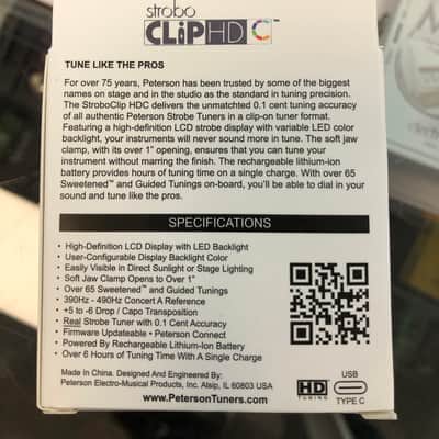 Peterson StroboClip HDC Rechargeable Clip On Strobe Tuner image 2