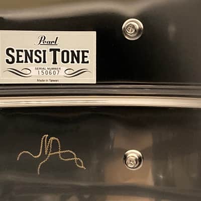 Pearl - 6.5x14" Sensi-Tone, Custom Eric Singer/KISS 30 Year Commemorative, Engraved Snare Drum, Signed  by all Members of KISS! image 10