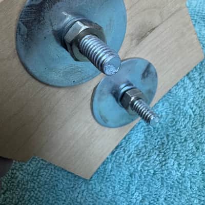 Ludwig Two Vintage Marching Bass Drum Eyelet Bracket Mount Part Lot C 70s - Various image 3