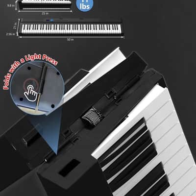 Longeye Fold Pro 2+ 88-Key Foldable Piano Keyboard – Brand New With Accessories image 10