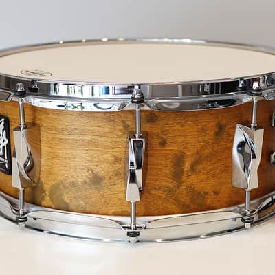 Canopus Maize Yellow Birch 5.5" x 14" Snare Drum w/ VIDEO! YBR-1455 image 7