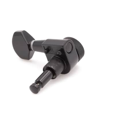Genuine Tone Ninja 2-pin locking tuners 20:1, black, 6 inline staggered image 4