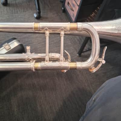 1921 Emil K. Blessing Trumpet - Silver image 8