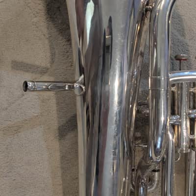 Yamaha YEP-321S Intermediate 4-Valve Euphonium late 70's - 80's - Silver-Plated image 11