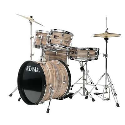 Tama Imperialstar 5-Piece Drum Set w/ Cymbal Package Natural Zebrawood image 3