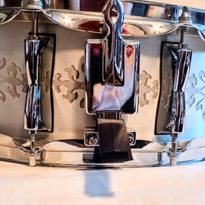 CUSTOM ENGRAVED ALUMINUM SNARE DRUM 14/10L - FREE SHIP TO C-USA! image 9