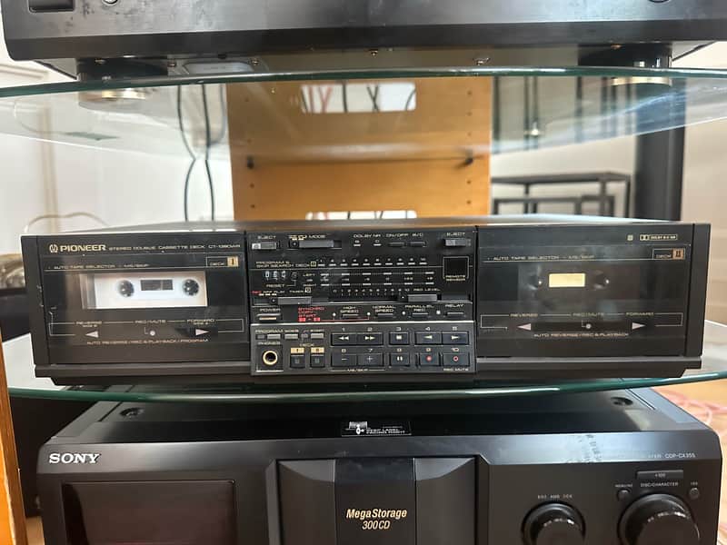 Pioneer CT-1380WR Double Cassette Tape Player image 1