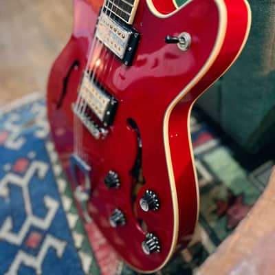 1999 DeArmond by Guild Starfire Custom in Cherry Red w/ Hardcase image 3