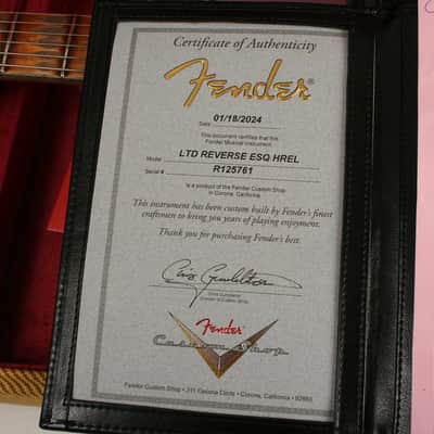 Fender Limited Edition Reverse Esquire Heavy Relic 2024 Aged White Blonde image 12