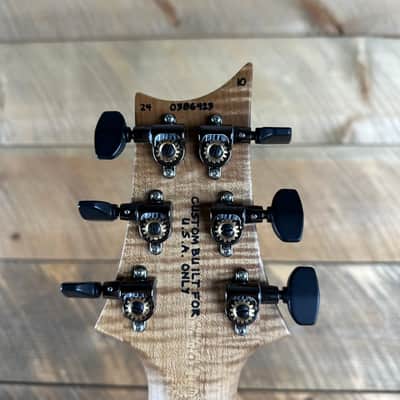 PRS Wood Library Custom 24 Semi-Hollow Flame Maple 10 Top - Whale Blue 386423 image 10