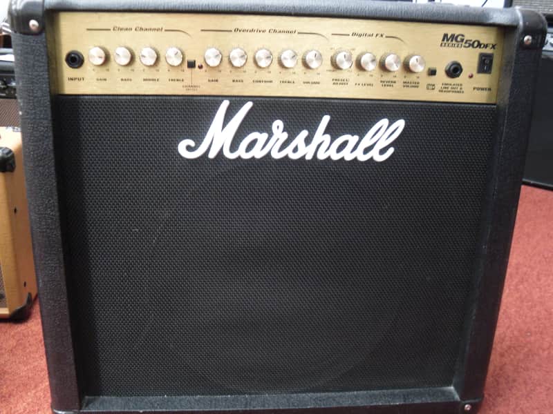 Marshall MG50 DFX with foot switch electric guitar amplifier image 1