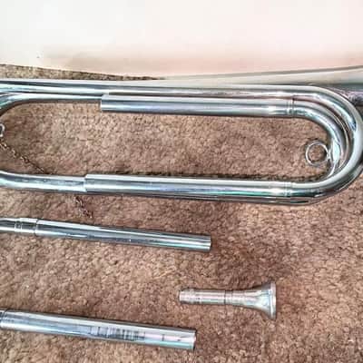 Rexcraft Official Bugle, Boy Scouts of America 1950's (?) - Nickel Plated image 9